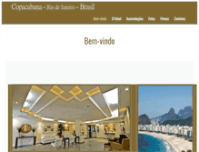 Tablet Screenshot of copacabanasolhotel.com.br